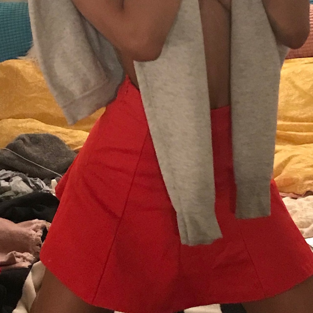 Red Tennis Skirt